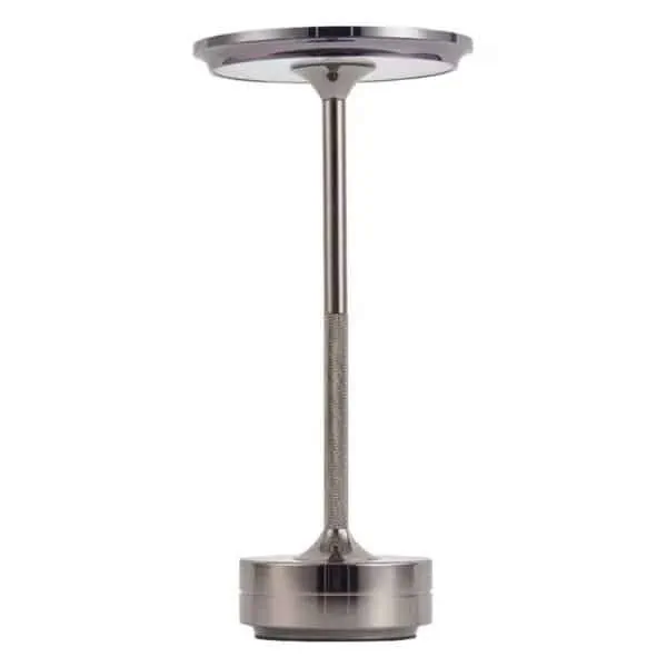 Restaurant table lamp silver