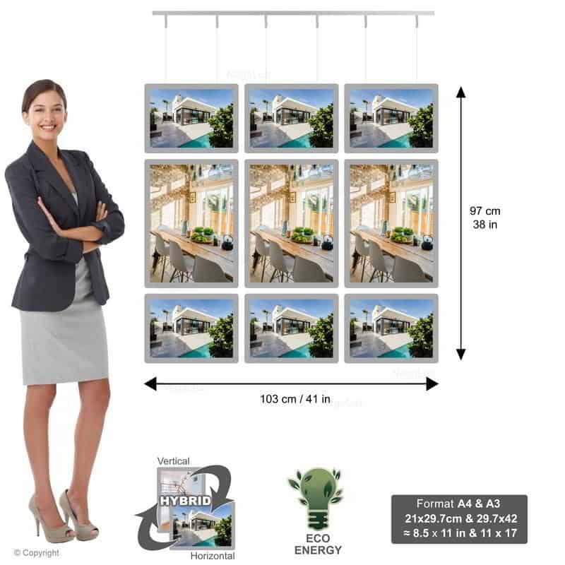 Real Estate Office Window Displays - NegoLuz Ireland Panneau Led Vitrine 3c 2a4 1a3